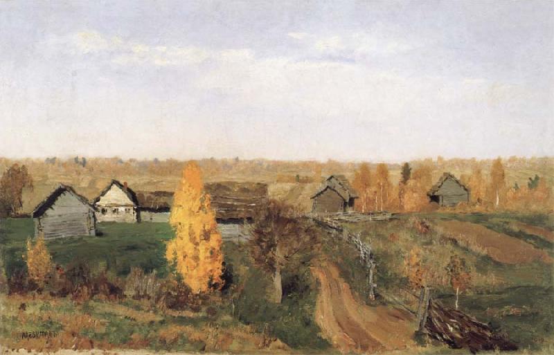 Levitan, Isaak Golden Autumn-village and small town